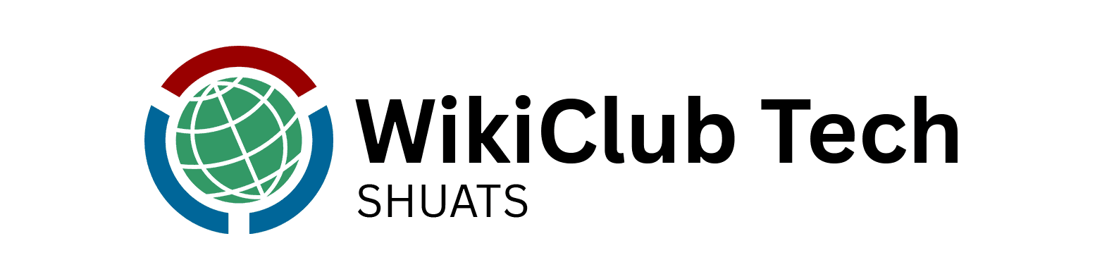 WikiClub Tech SHUATS Footer Logo